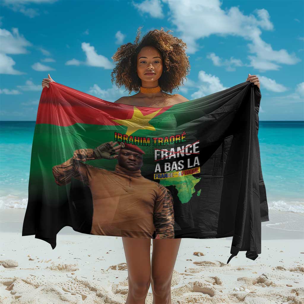 Traore Burkina Faso A Bas La Francafrique Sarong