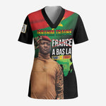 Traore Burkina Faso Scrub Top A Bas La France - Afrique - African Pride