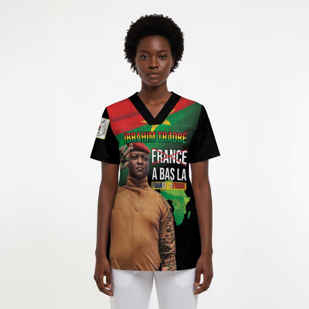 Traore Burkina Faso Scrub Top A Bas La France - Afrique - African Pride