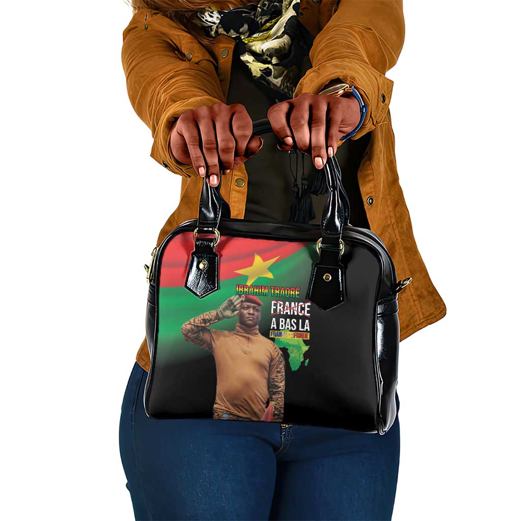 Traore Burkina Faso A Bas La Francafrique Shoulder Handbag