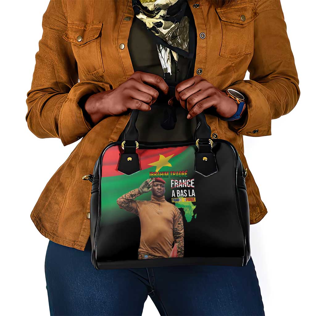 Traore Burkina Faso A Bas La Francafrique Shoulder Handbag