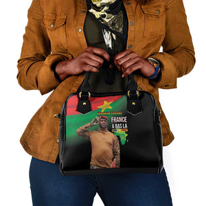 Traore Burkina Faso A Bas La Francafrique Shoulder Handbag