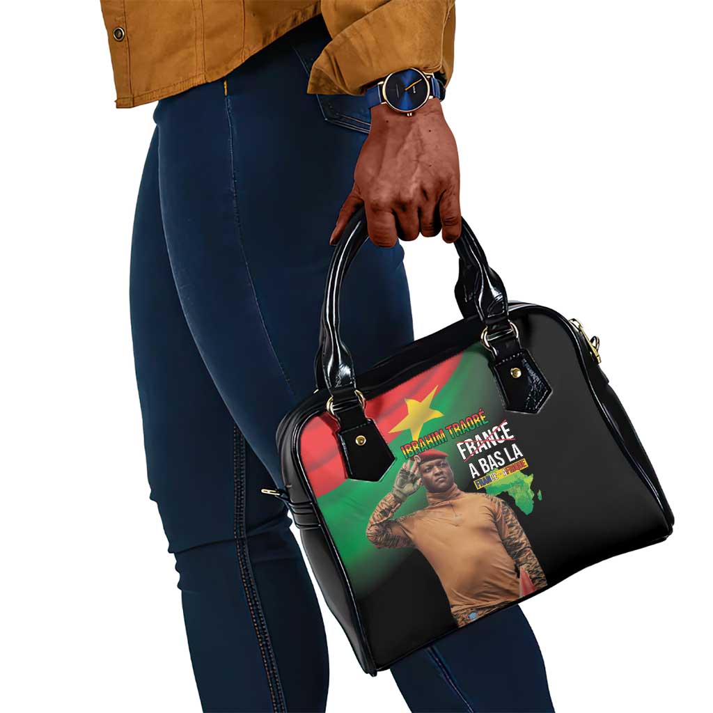 Traore Burkina Faso A Bas La Francafrique Shoulder Handbag