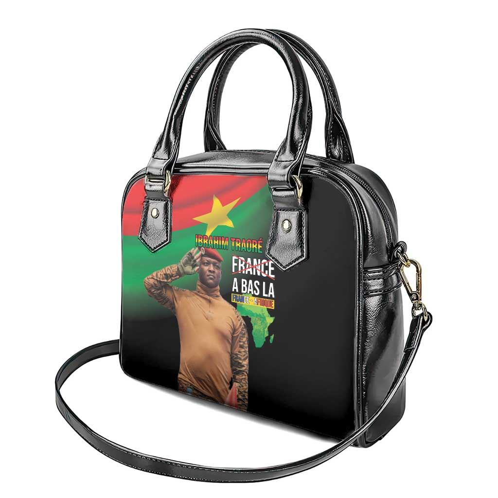 Traore Burkina Faso A Bas La Francafrique Shoulder Handbag