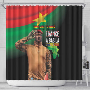 Traore Burkina Faso A Bas La Francafrique Shower Curtain