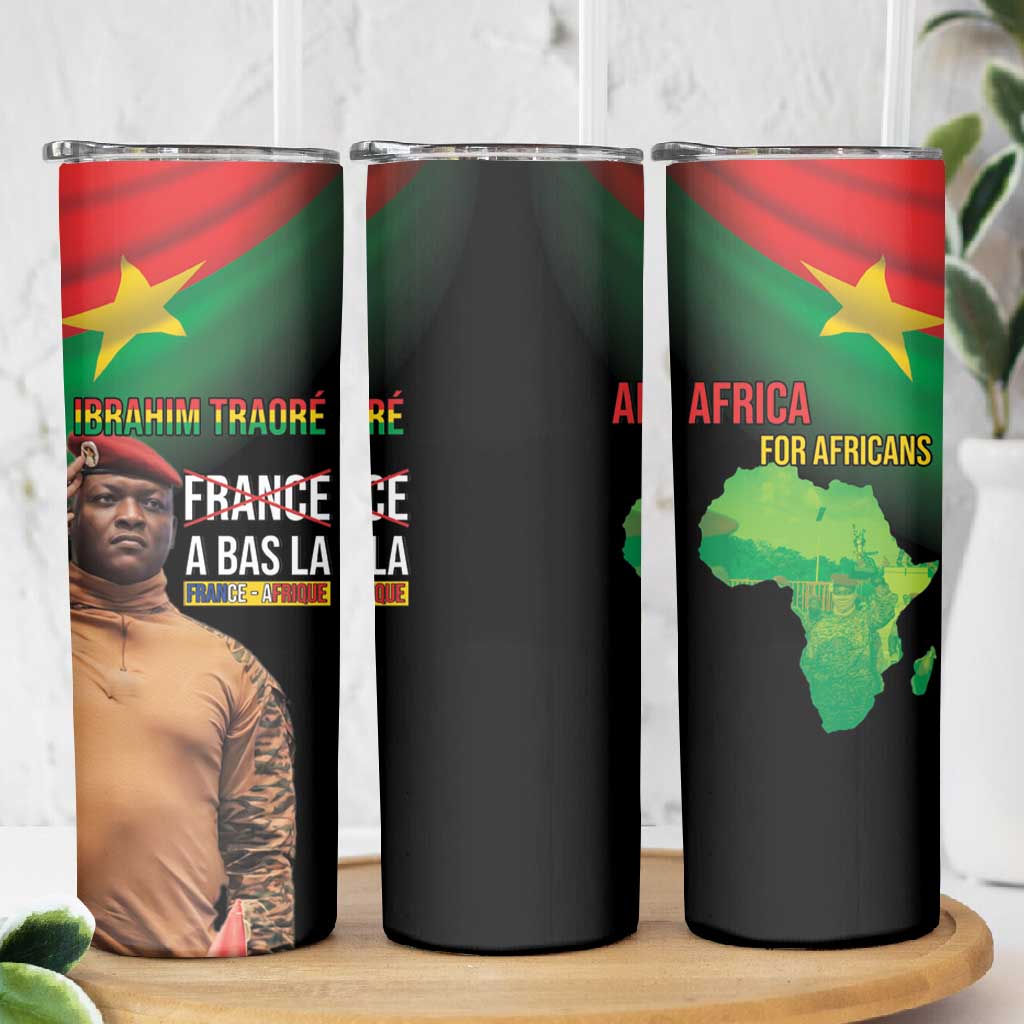 Traore Burkina Faso A Bas La Francafrique Skinny Tumbler