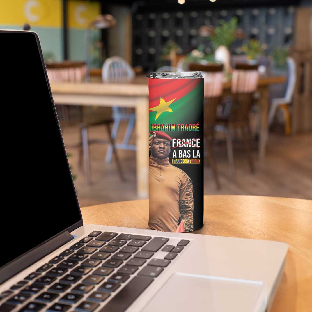 Traore Burkina Faso A Bas La Francafrique Skinny Tumbler