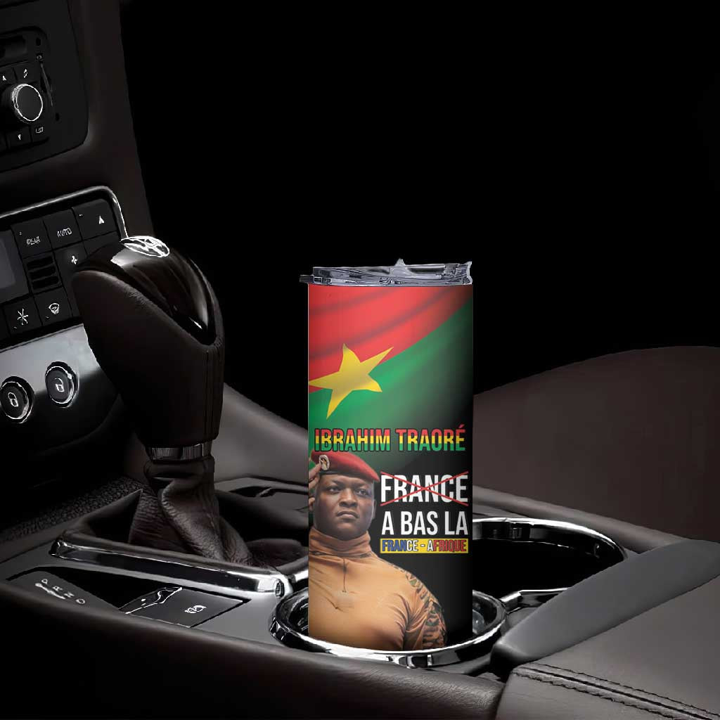 Traore Burkina Faso A Bas La Francafrique Skinny Tumbler