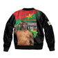 Traore Burkina Faso A Bas La Francafrique Sleeve Zip Bomber Jacket