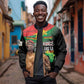 Traore Burkina Faso A Bas La Francafrique Sleeve Zip Bomber Jacket