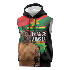 Traore Burkina Faso A Bas La Francafrique Sleeveless Hoodie - African Pride