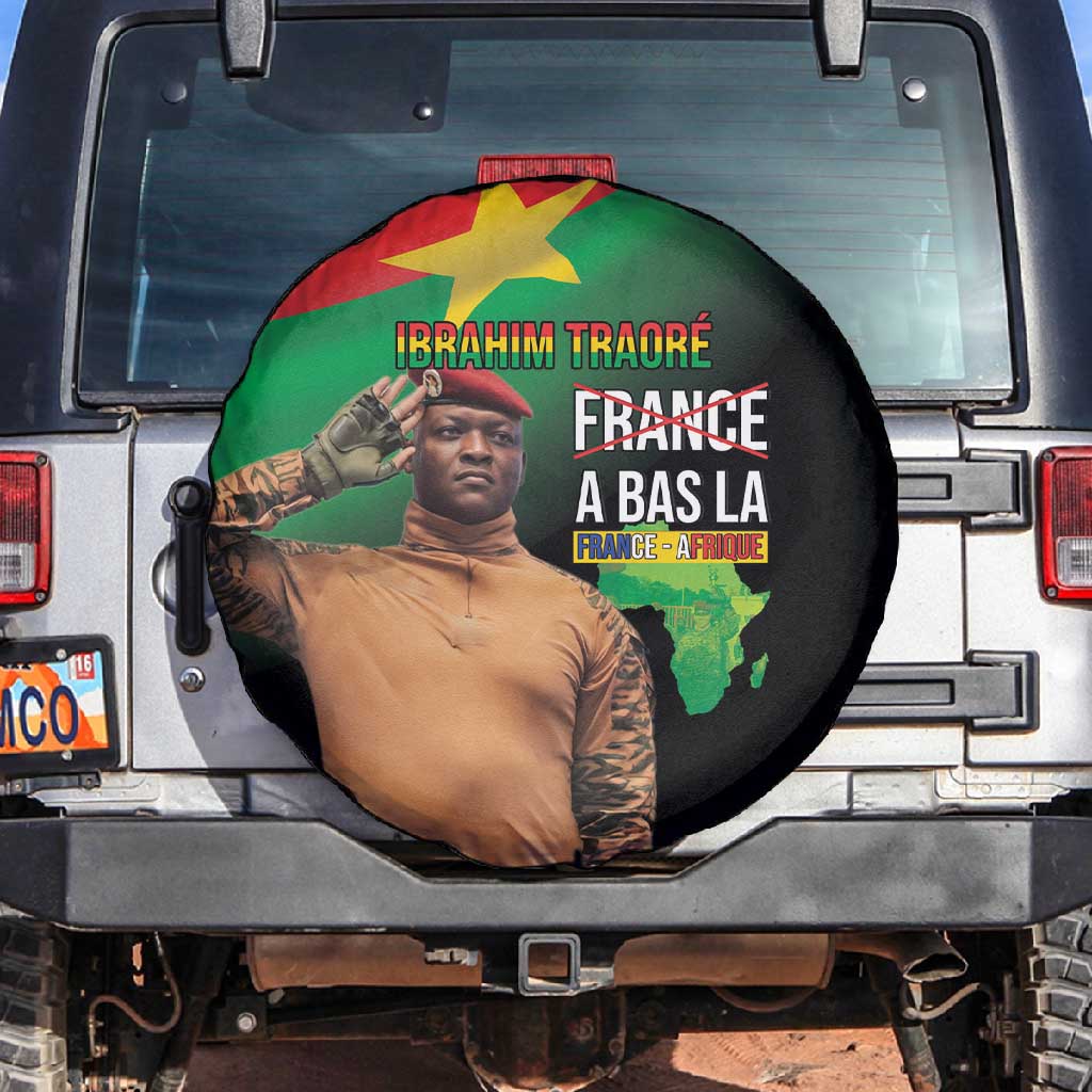 Traore Burkina Faso A Bas La Francafrique Spare Tire Cover