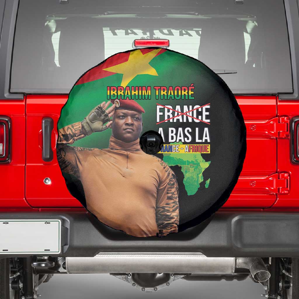 Traore Burkina Faso A Bas La Francafrique Spare Tire Cover