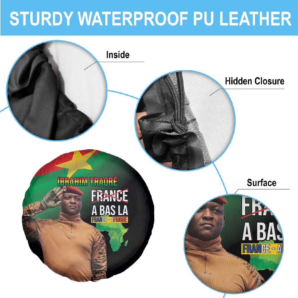Traore Burkina Faso A Bas La Francafrique Spare Tire Cover