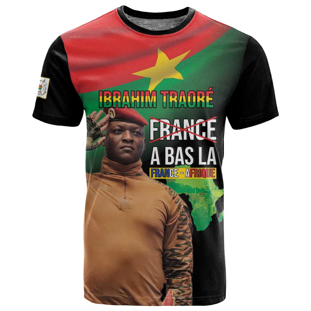 Traore Burkina Faso A Bas La Francafrique T shirt