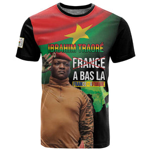 Traore Burkina Faso A Bas La Francafrique T shirt