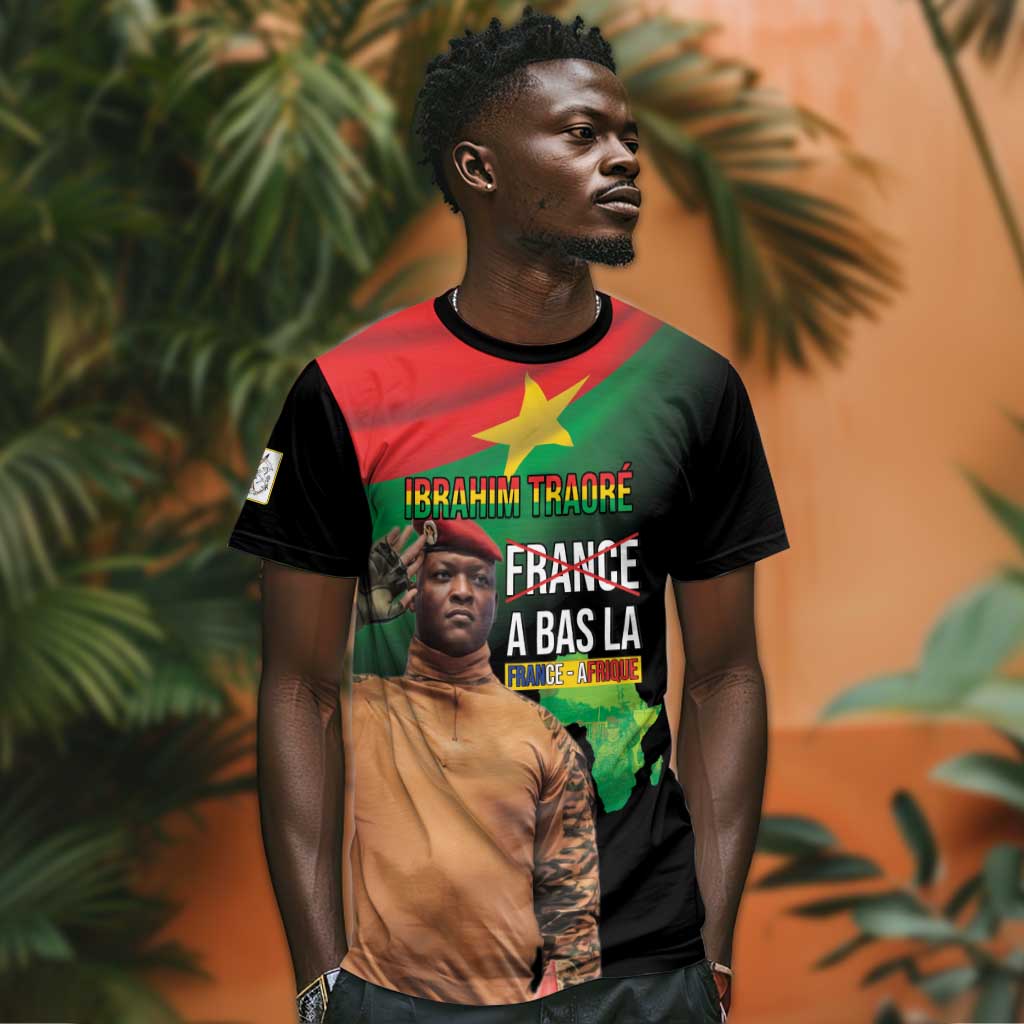 Traore Burkina Faso A Bas La Francafrique T shirt