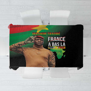 Traore Burkina Faso A Bas La Francafrique Tablecloth