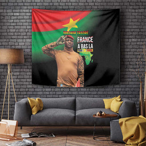 Traore Burkina Faso A Bas La Francafrique Tapestry