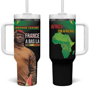 Traore Burkina Faso A Bas La Francafrique Tumbler With Handle