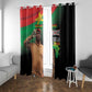 Traore Burkina Faso A Bas La Francafrique Window Curtain