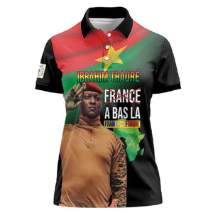 Traore Burkina Faso A Bas La Francafrique Women Polo Shirt