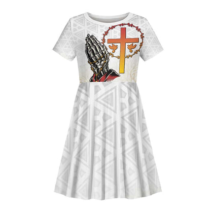 Gone but Never Forgotten Kid Short Sleeve Dress Angola All Souls Day - African Pride