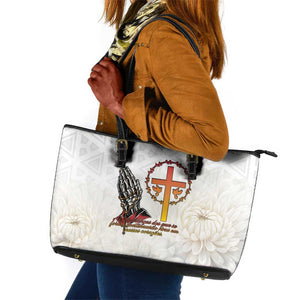 Gone but Never Forgotten Leather Tote Bag Angola All Souls Day - African Pride