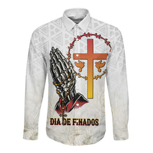 Gone but Never Forgotten Long Sleeve Button Shirt Angola All Souls Day - African Pride