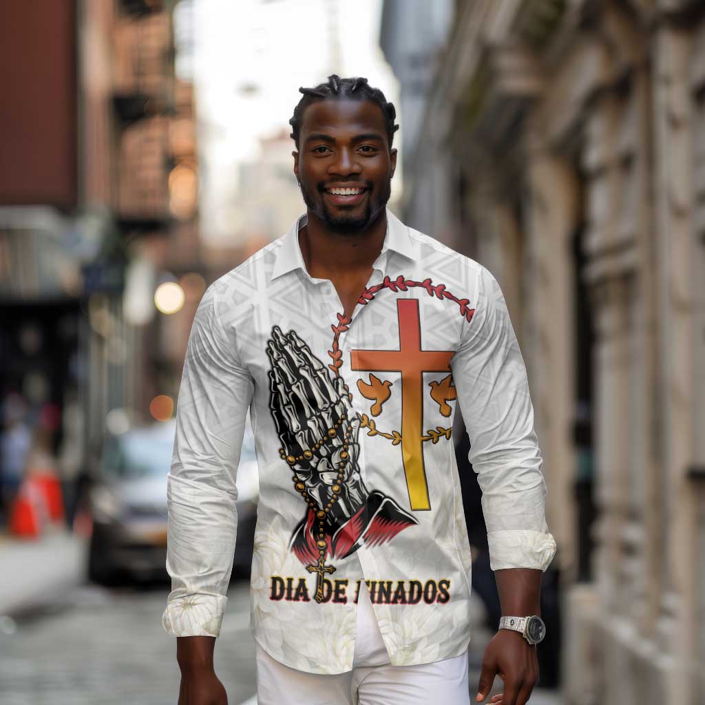 Gone but Never Forgotten Long Sleeve Button Shirt Angola All Souls Day - African Pride