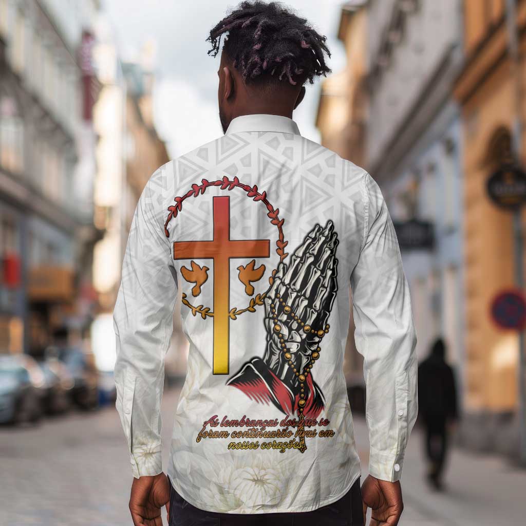 Gone but Never Forgotten Long Sleeve Button Shirt Angola All Souls Day - African Pride
