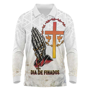 Gone but Never Forgotten Long Sleeve Polo Shirt Angola All Souls Day - African Pride