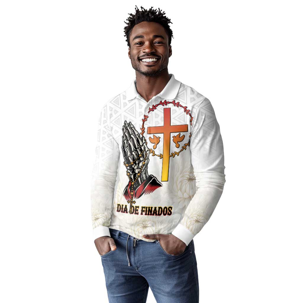 Gone but Never Forgotten Long Sleeve Polo Shirt Angola All Souls Day - African Pride