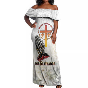 Gone but Never Forgotten Off Shoulder Maxi Dress Angola All Souls Day - African Pride