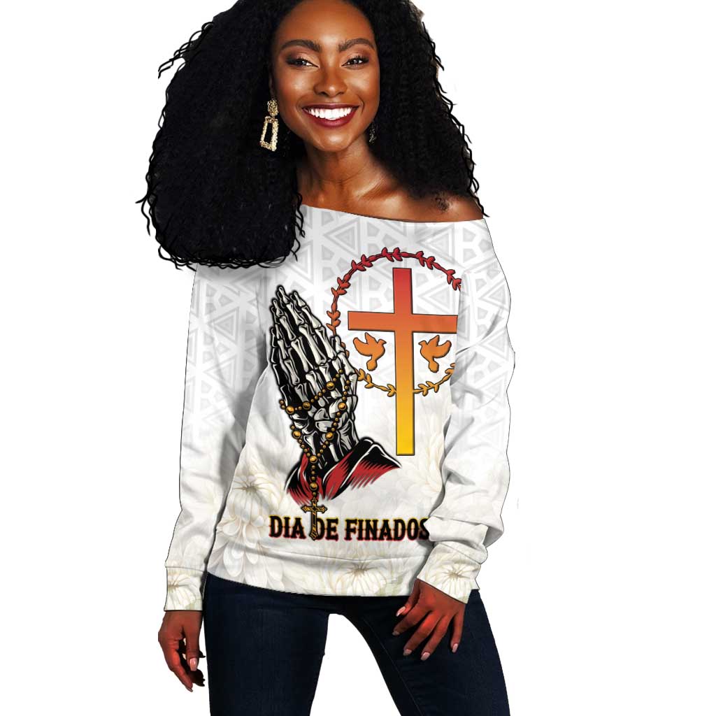 Gone but Never Forgotten Off Shoulder Sweater Angola All Souls Day - African Pride