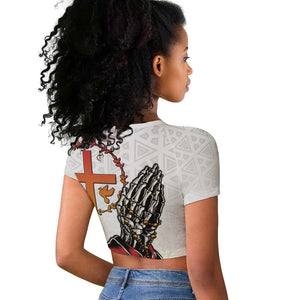 Gone but Never Forgotten Raglan Cropped T shirt Angola All Souls Day - African Pride