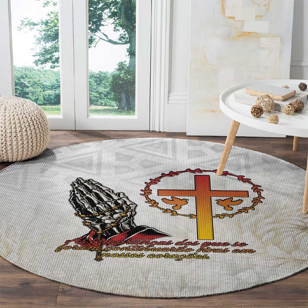 Gone but Never Forgotten Round Carpet Angola All Souls Day - African Pride