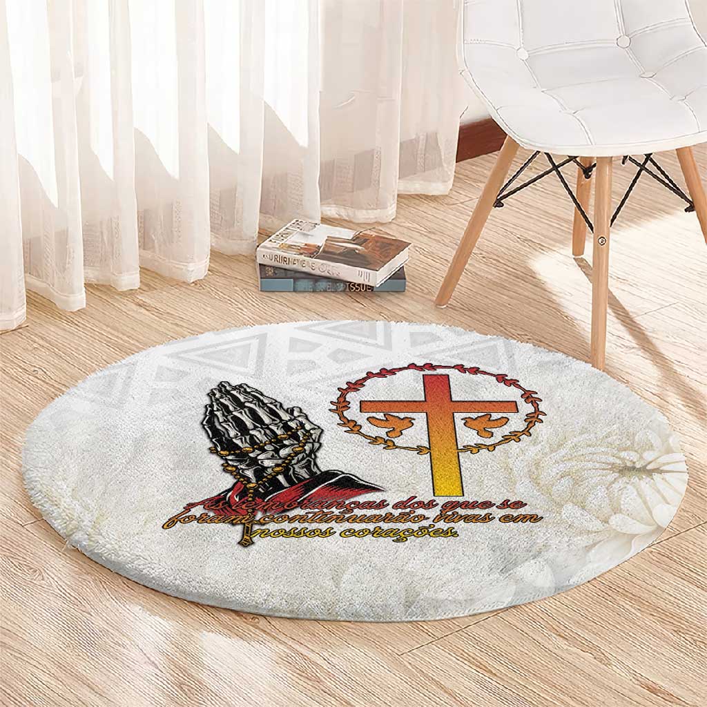 Gone but Never Forgotten Round Carpet Angola All Souls Day - African Pride