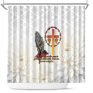 Gone but Never Forgotten Shower Curtain Angola All Souls Day - African Pride