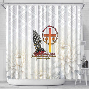 Gone but Never Forgotten Shower Curtain Angola All Souls Day - African Pride