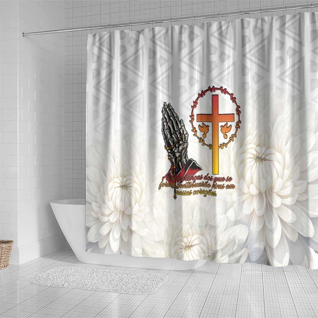 Gone but Never Forgotten Shower Curtain Angola All Souls Day - African Pride