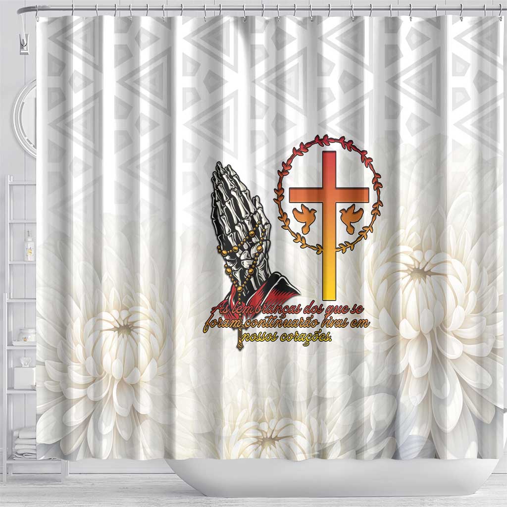 Gone but Never Forgotten Shower Curtain Angola All Souls Day - African Pride