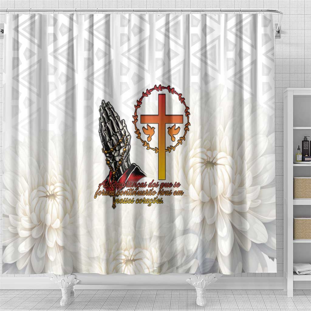 Gone but Never Forgotten Shower Curtain Angola All Souls Day - African Pride