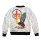 Gone but Never Forgotten Sleeve Zip Bomber Jacket Angola All Souls Day - African Pride