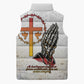 Angola All Souls Day Sleeveless Puffer Jacket Together in Remembrance