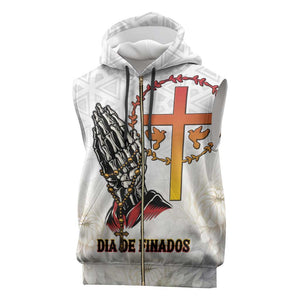 Gone but Never Forgotten Sleeveless Zip Hoodie Angola All Souls Day - African Pride