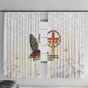 Gone but Never Forgotten Window Curtain Angola All Souls Day - African Pride