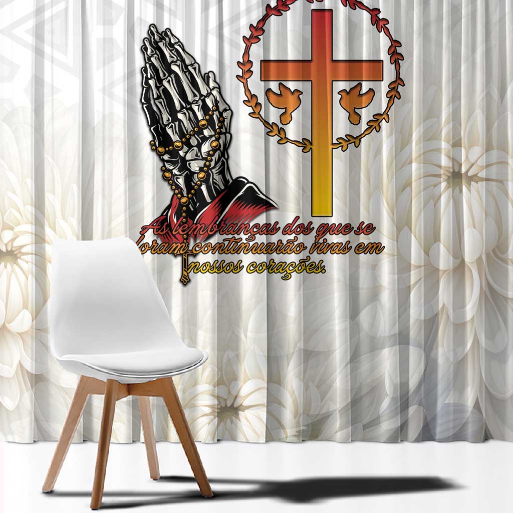 Gone but Never Forgotten Window Curtain Angola All Souls Day - African Pride