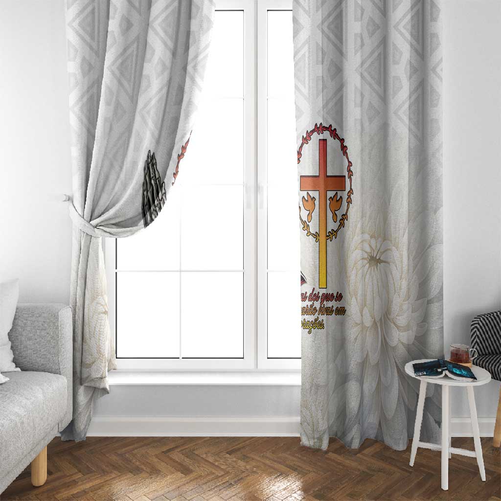 Gone but Never Forgotten Window Curtain Angola All Souls Day - African Pride