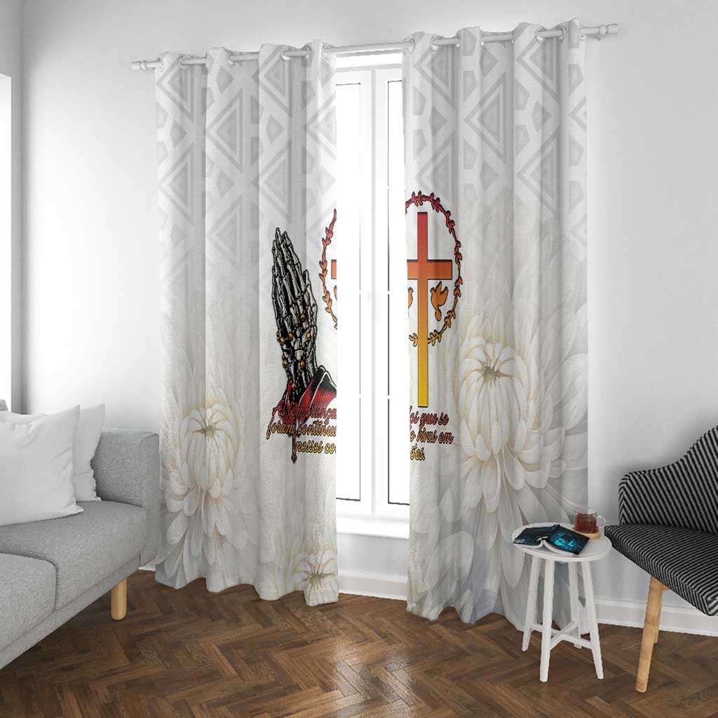 Gone but Never Forgotten Window Curtain Angola All Souls Day - African Pride